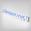Gefällt mir Aufkleber
