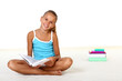 Pretty teenage girl with books Pretty teenage girl with books