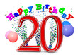 Illustration: Happy Birthday 20 Happy Birthday 20