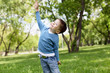 Portrait of a little boy outdoors Portrait of a little boy outdoors