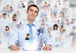 Businessman making presentation