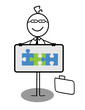 Businessman Cooperation Banner