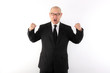 Angry business executive in a suit.