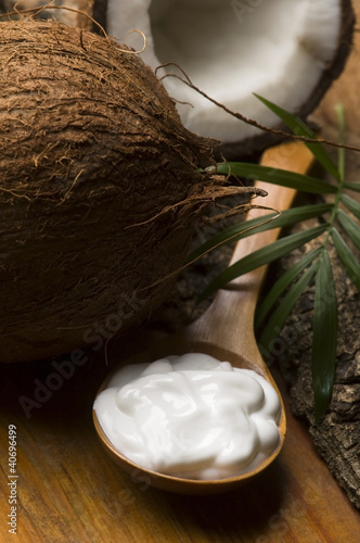 Photo: Coconut and coconut oil Coconut and coconut oil