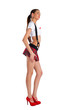 Beautiful girl in mini-skirt Beautiful girl in mini-skirt
