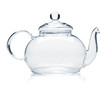 Empty glass teapot