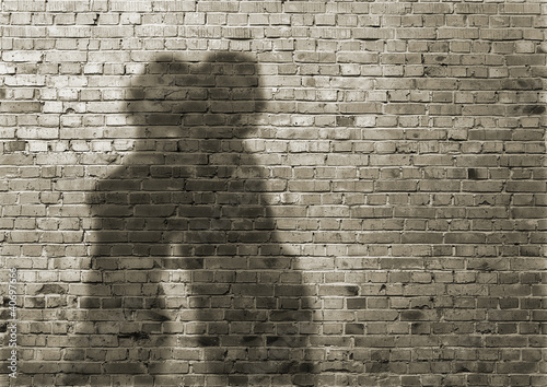 Photo: shadow of the man and the woman shadow of the man and the woman