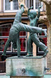 Radschlager Fountain on the Burgplatz square in Dusseldorf Radschlager Fountain on the Burgplatz square in Dusseldorf