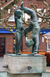Radschlager Fountain on the Burgplatz square in Dusseldorf Radschlager Fountain on the Burgplatz square in Dusseldorf
