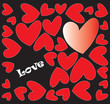abstract hearts with love abstract hearts with love