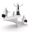 leadership concept on white background. Isolated 3D image leadership concept on white background. Isolated 3D image