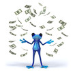 Blue frog