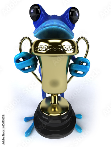 Illustration: Blue frog Blue frog