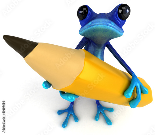 Illustration: Blue frog Blue frog