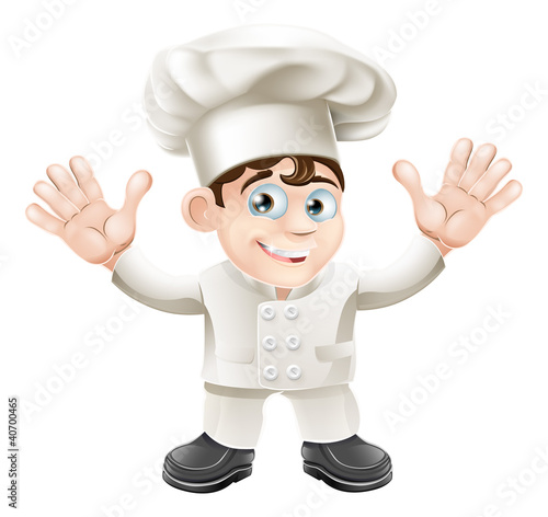 Vetor: Cute chef mascot character Cute chef mascot character