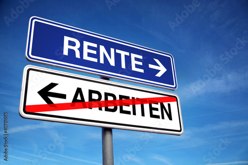 Foto: Rente Arbeit Rente Arbeit