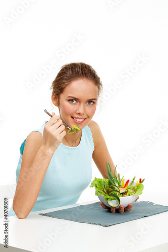 Foto: Young vegetarian Young vegetarian