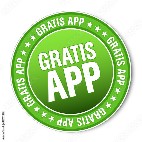 Vektor: Sticker - Gratis App (II) Sticker - Gratis App (II)