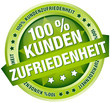 Button Banner "100 % Kundenzufriedenheit" grün