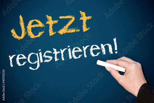 Illustration: Jetzt registrieren ! Jetzt registrieren !
