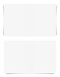Realistic memo notes or business cards with shadow.