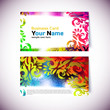 Colorful Gift or Business Card Template - front and back side Colorful Gift or Business Card Template - front and back side