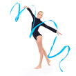 beautiful blonde gymnast