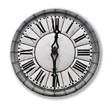 Horloge ancienne, fond blanc