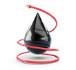 moving red arrow oil drop moving red arrow oil drop