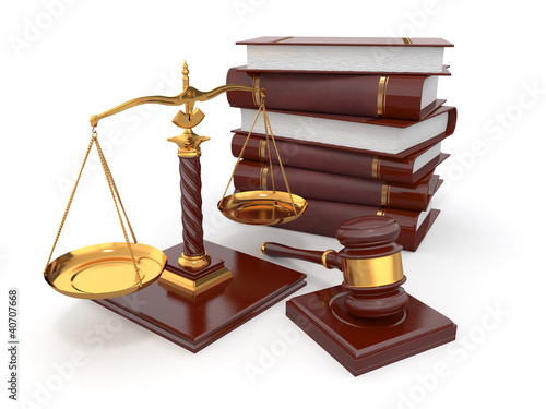Illustration: Justice concept. Law, scale and gavel. Justice concept. Law, scale and gavel.