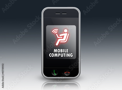 Illustration: Smartphone "Mobile Computing" Smartphone "Mobile Computing"