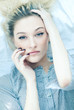 portrait of beautiful girls in the morning at home