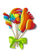 Colorful lollipops