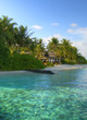 Turquoise Lagoon / Atoll with beach on the Maldives (Malediven) Turquoise Lagoon / Atoll with beach on the Maldives (Malediven)