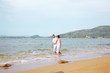romantic couple at beach