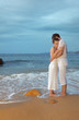 romantic couple at beach