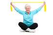 Foto: senior woman at gym senior woman at gym