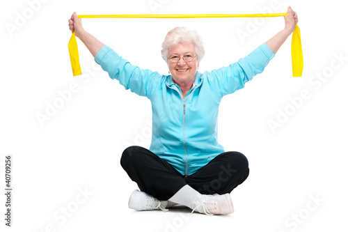 Photo: senior woman at gym senior woman at gym