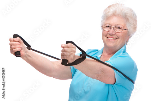 Photo: senior woman at gym senior woman at gym
