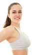 Portraint of sporty girl in tank top Portraint of sporty girl in tank top