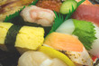 Japanese sushi , traditional japanese food Japanese sushi , traditional japanese food