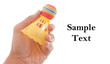 Hand Holding a Yellow Badminton Bird with Space for text Hand Holding a Yellow Badminton Bird with Space for text