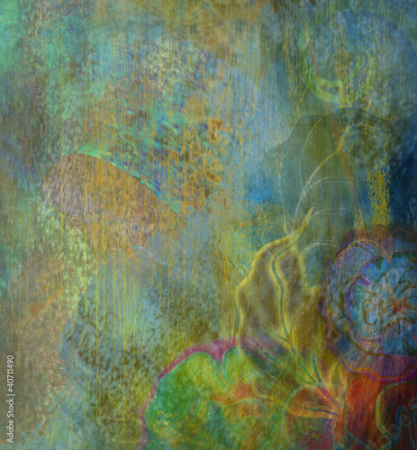 Illustration: floral pattern wallpaper floral pattern wallpaper