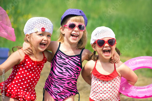 Photo: Cute children in summer Cute children in summer