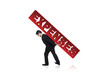Businessman struggling with large Expenses