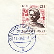 Canceled german stamp Canceled german stamp