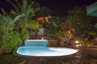 Swimming pool at night