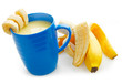 Banana Smoothie and fresh Banana