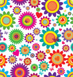 Spring flowers - seamless vector pattern