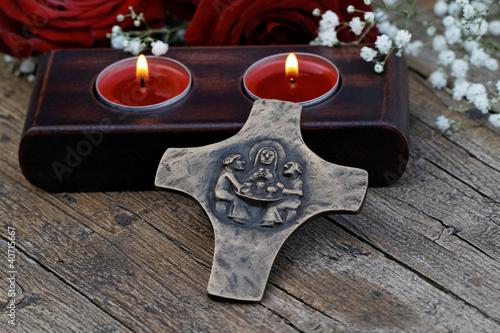 Foto: Kreuz mit Abbildung des Heiligen Abendmahls Kreuz mit Abbildung des Heiligen Abendmahls